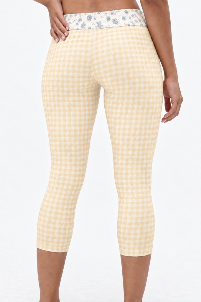 Butter Gingham Capri, alternate view