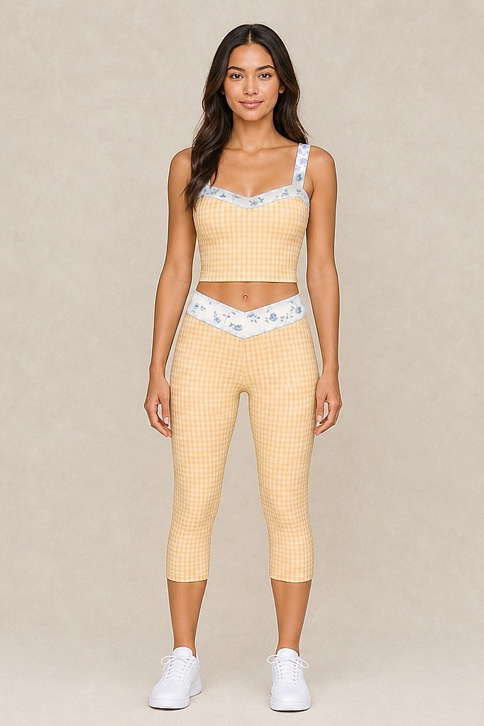 Butter Gingham Tank, alternate view